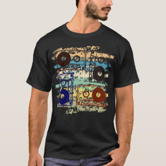 Kassette rückwärts-Vintager Rückwärtsgang 70er 80e T-Shirt