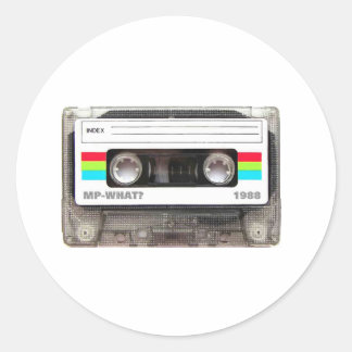 Kassette Runder Aufkleber