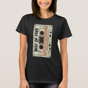 Kassette Tape Retro Geburtstag Geboren 1983 Best o T-Shirt