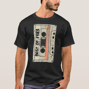 Kassette Tape Retro Geburtstag Geboren 1983 Best o T-Shirt