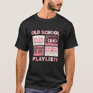Kassette Tonband-Musik 80er Retro Old School Playl T-Shirt