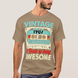 Kassette Vintage 1967 56 Jahre Awesome T-Shirt
