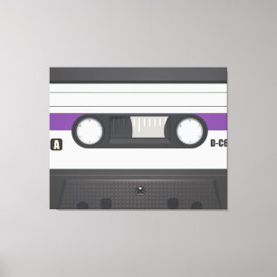 Kassette - Violett Leinwanddruck