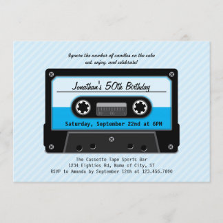 Kassette zum Geburtstag Einladung