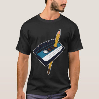 Kassetten-Bleistift-Stift-Audiokassette Mixtape T-Shirt