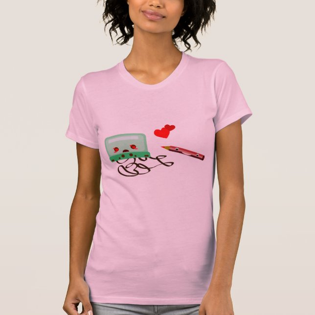 Kassetten-Liebe T-Shirt (Vorderseite)