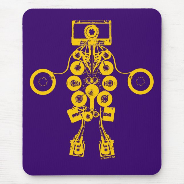 Kassetten-Roboter Mousepad (Vorne)