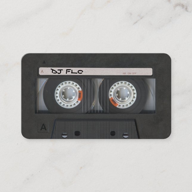 Kassetten-Visitenkarten für DJ Visitenkarte (Vorderseite)