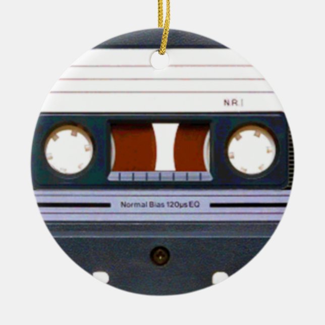 Kassettenband Keramik Ornament (Vorne)