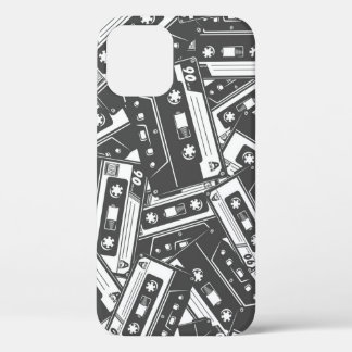 Kassettenband: Monochrome Vintage Muster Case-Mate iPhone Hülle