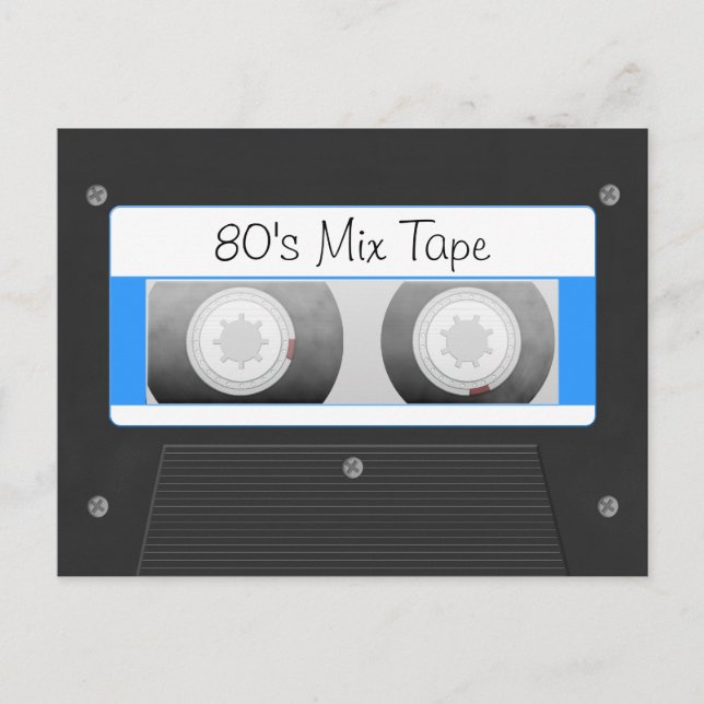 Kassettenband Postkarte (Vorderseite)