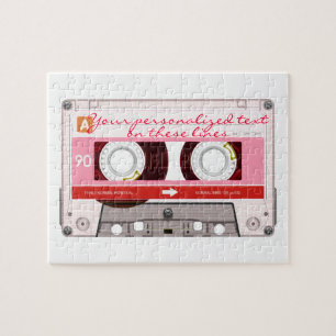 Kassettenband - rot - puzzle