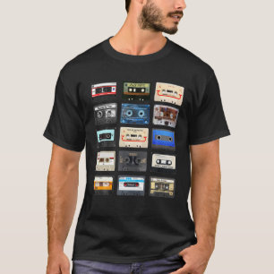 Kassettenbänder Mixtapes 1980S Radio Music Graphi T-Shirt