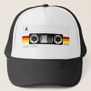 Kassettenbandkennsatzhut Truckerkappe