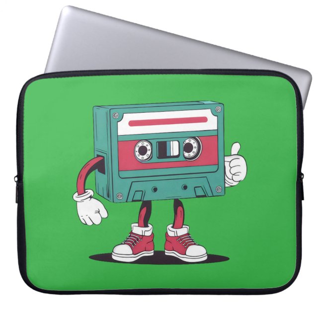 Kassettenrekorder Laptopschutzhülle (Vorderseite)