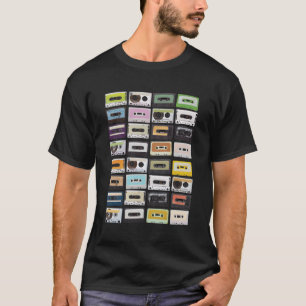 Kassettentonbänder Mixtapes 1980er Radio Musik Dru T-Shirt