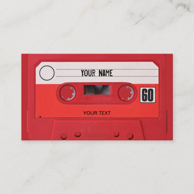 KassettenVisitenkarte Visitenkarte (Vorderseite)