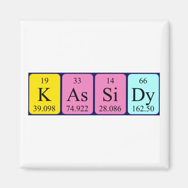Kassidy Periodenmagnet Magnet (Vorne)
