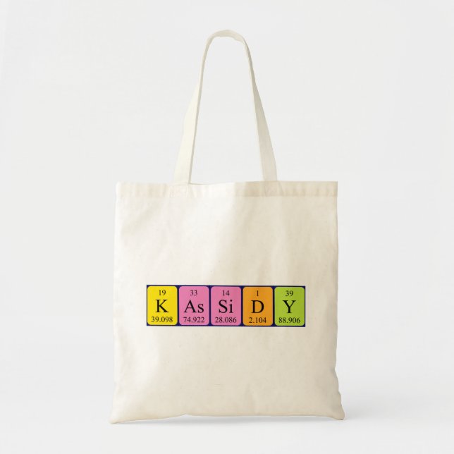 Kassidy Periodischer Tafelname Tasche (Vorne)