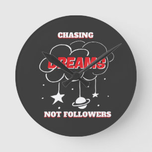 KASSIERENDE TRÄUME KÖNNEN NICHT AM BESTEN NEUE BLU RUNDE WANDUHR