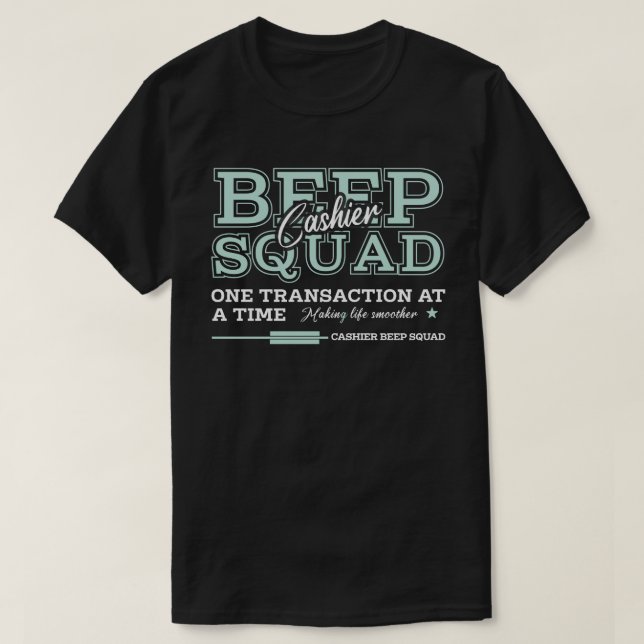 Kassierer Beep Squad T-Shirt (Design vorne)