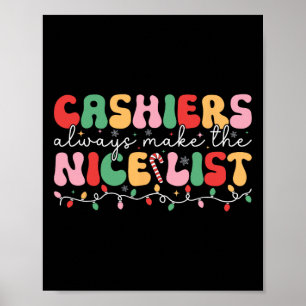 Kassierer machen immer die schöne Liste Groovy Kas Poster