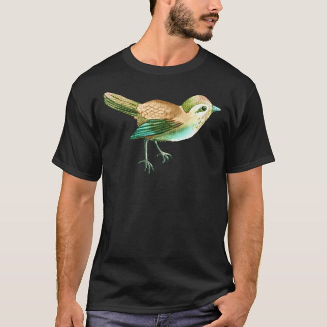 Kastanie Songbird im Grünen T-Shirt (Vorderseite)