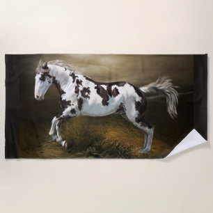 Kastanie-Splash Rahmen Tovero Paint Horse Strandtuch