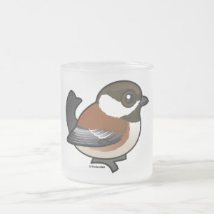 Kastanie-unterstützter Chickadee Mattglastasse