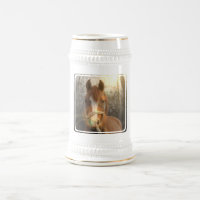 Kastanien-arabisches Pferdebier Stein