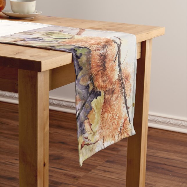 Kastanien Kurzer Tischläufer (Beispiel)