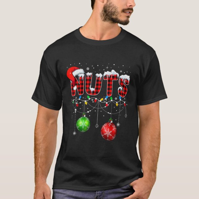 Kastanien Matching Family Funny Brust Nuts Christm T-Shirt (Vorderseite)