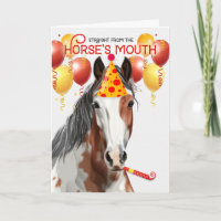 Kastanien Pinto Pferd Funny Geburtstag