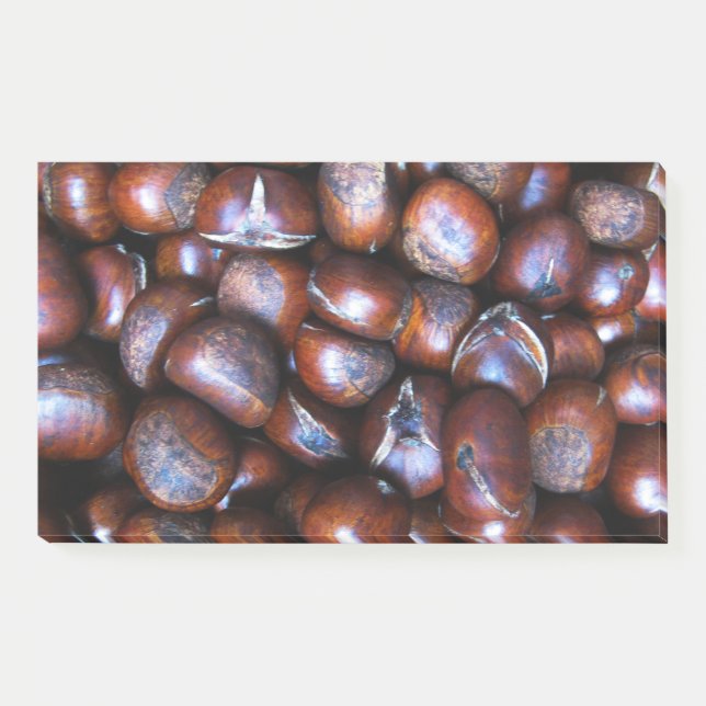 Kastanien Post-it Klebezettel (Vorderseite)