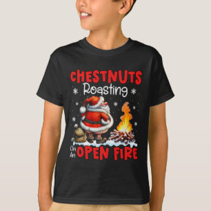 Kastanien Roasteln auf offenem Feuer Feuer Funny R T-Shirt