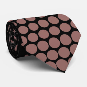 Kastanien Techno Dots Modern Black Krawatte