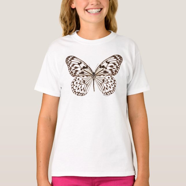 Kastanien-Tiger-Schmetterling T-Shirt (Vorderseite)