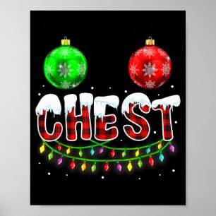 Kastanien Weihnachten Lustig Passende Paar Kastani Poster