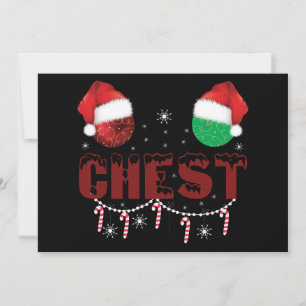 Kastanien-Weihnachten-Matching-Weihnachts-Paare Einladung