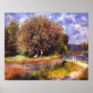 Kastanienbaum Blooming von Pierre Auguste Renoir Poster