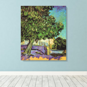 Kastanienbaum in Blüte von Vincent van Gogh Leinwanddruck