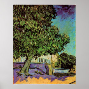 Kastanienbaum in Blüte von Vincent van Gogh Poster