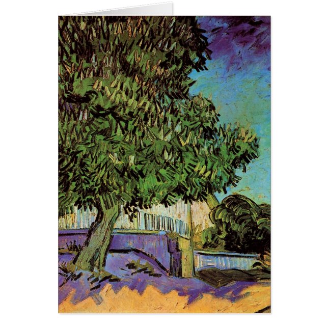 Kastanienbaum in der Blüte durch Vincent van Gogh (Vorne)