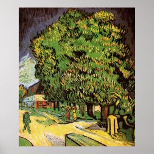 Kastanienbäume in Blossom von Vincent van Gogh Poster