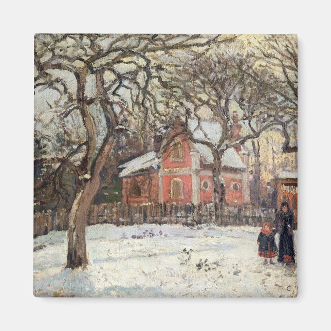 Kastanienbäume in Louveciennes, c.1871-2 Magnet (Vorne)