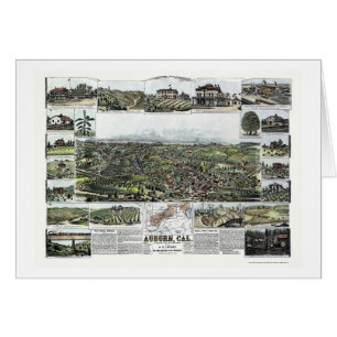 Kastanienbraun, panoramische Karte CAs - 1887