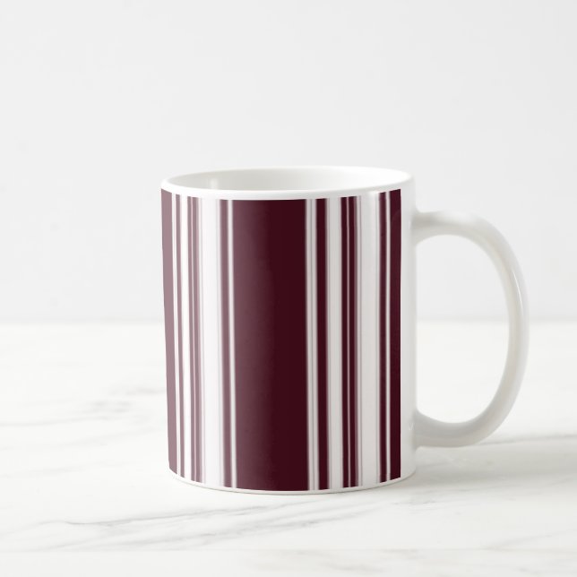 Kastanienbraun Stripes Tasse (Rechts)