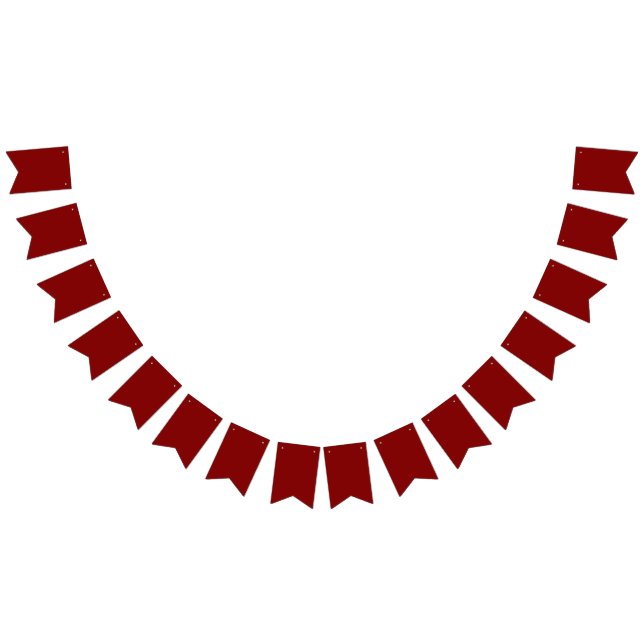 Kastanienbraun Wimpelkette (Alle)