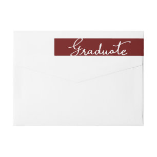 Kastanienbraune elegante graduierte Typografie