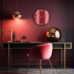Kastanienbraune silbernes Grau-metallische Große Wanduhr<br><div class="desc">Einzigartiges minimales und dekorativ 
Mein Intension war,  einfach aber sehr eleganten Blick mit Baum-Maßeffekt zu schaffen. 
Entspricht tatsächlichem Mode-Trend in der Wohngestaltung.
Sie können die Form und die Farbe der Hand ändern.
florenceK Entwurf</div>